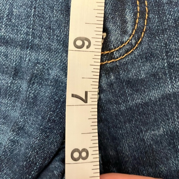 American Eagle Original‎ Boot Jeans Womens 6 Low Rise Long Flare Stretch Denim - Picture 6 of 8